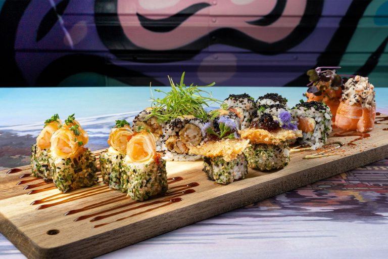 Sushi em tábua